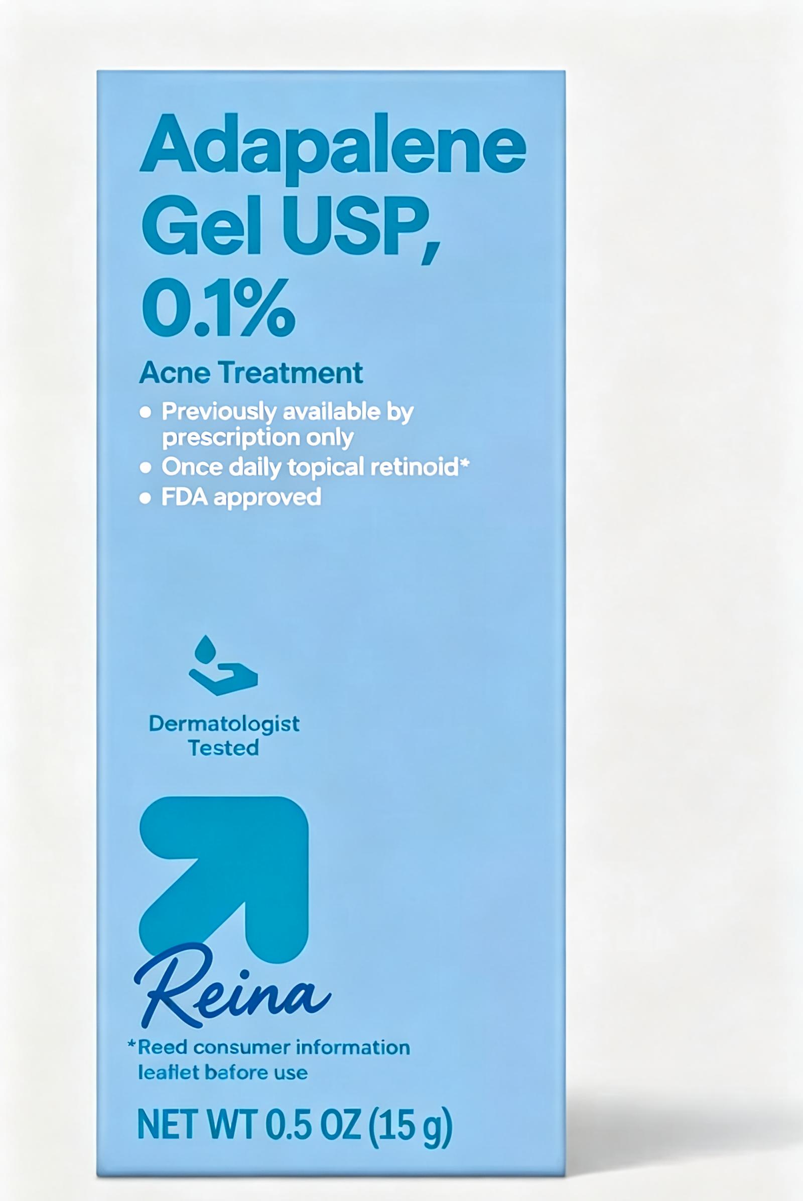 0.1% Adapalene Gel USP Once Daily Topical Retinoid Acne Treatment Gel